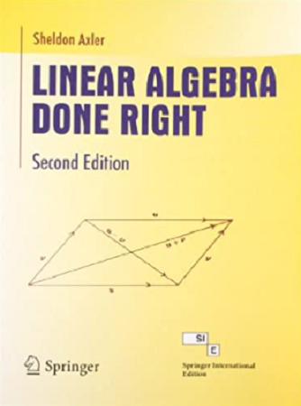 linear algebra done right by shelfor alexa