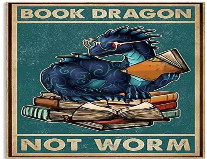 funny library displays-the dragon