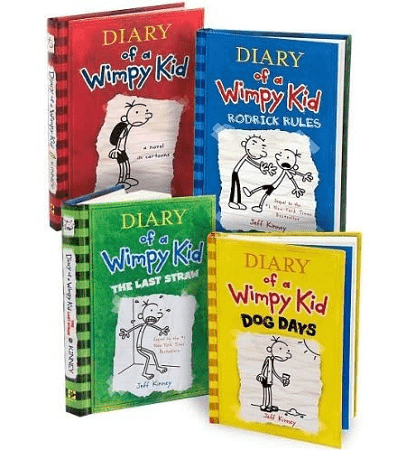 diary of a wimpy kid (1-4) by jeff kinney