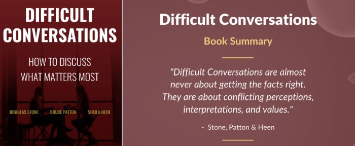 difficult conversations by douglas stone